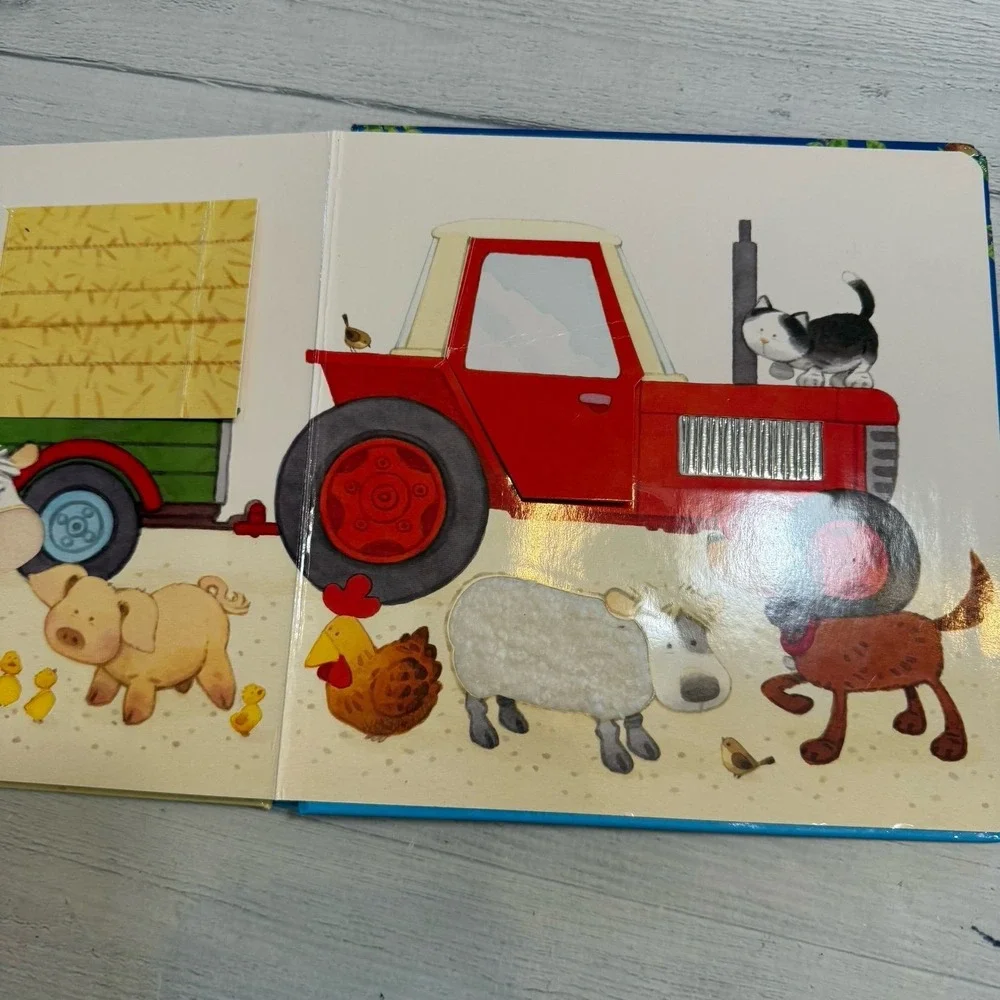 Usborne‎ Animal Hide-and-Seek Touchy-Feely Farmyard Tales Lift Flap Book